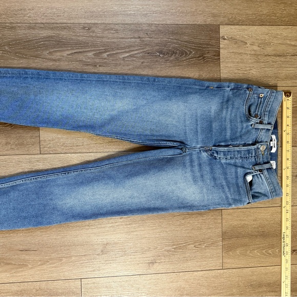 Re/Done Women's Skinny Jeans in Blue - Picture 7 of 10